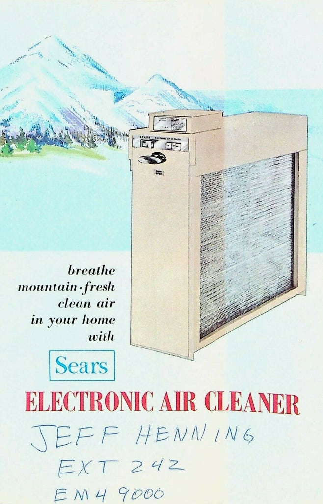 Sears Electronic Air Cleaner Brochure 1966 New Comfort for Modern Living