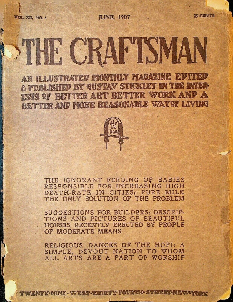 The Craftsman Magazine June 1907 Gustav Stickley Albert Henrter