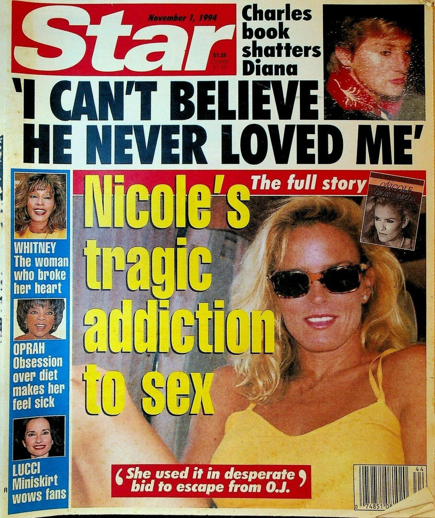Star November 1 1994 OJ Simpson Whitney Houston Oprah Winfrey Princess Diana