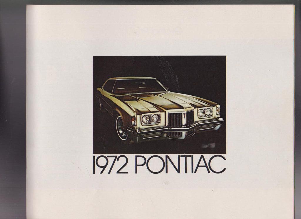 Pontiac 1972 Ad Booklet TransAm Firebird Grand Prix Grand Ville Bonneville