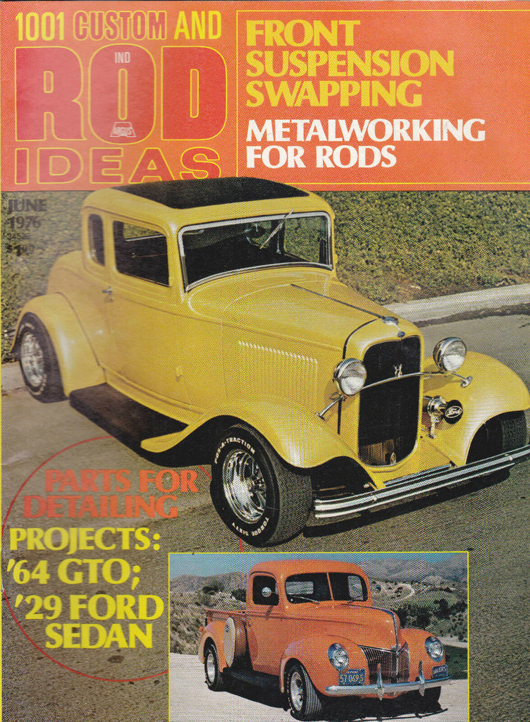 1001 Custom & Rod Ideas Magazine Metalworking June 1976 Free US S/H