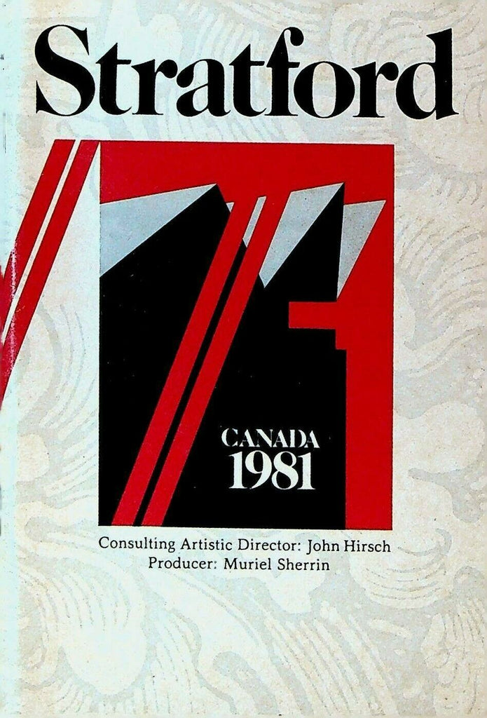 Stratford Festival 1981 Booklet Shakespeare Canada Plays Theatre