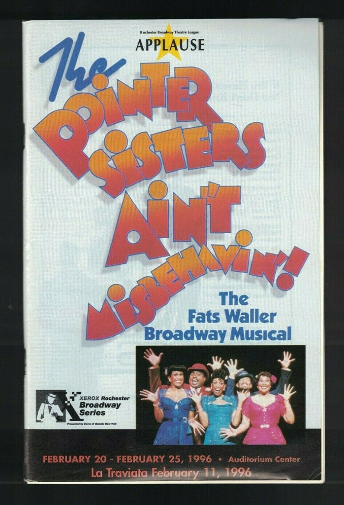Pointer Sisters Ain't Misbehavin'! & La Traviata February 1996 Applause