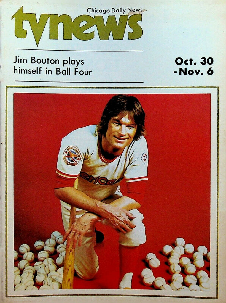 Chicago Daily News TV Magazine October 30 1976 Jim Bouton Robert Redford