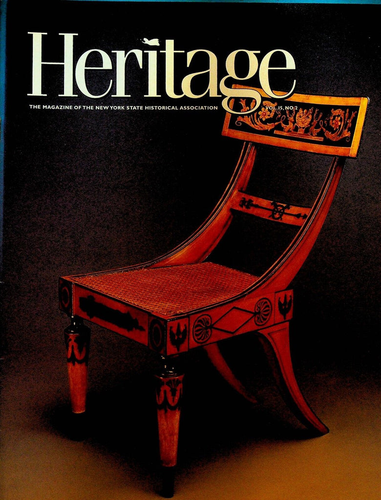 Heritage Magazine New York State Historical Association Winter 1999 Furniture