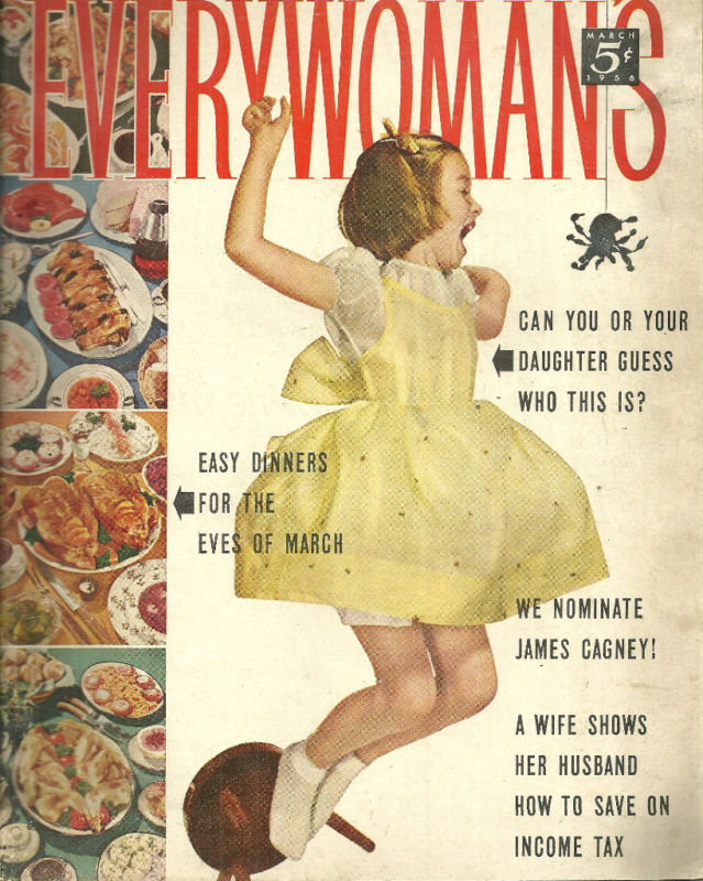 Everywoman's Magazine March 1956 James Cagney Dorothy Pruitt