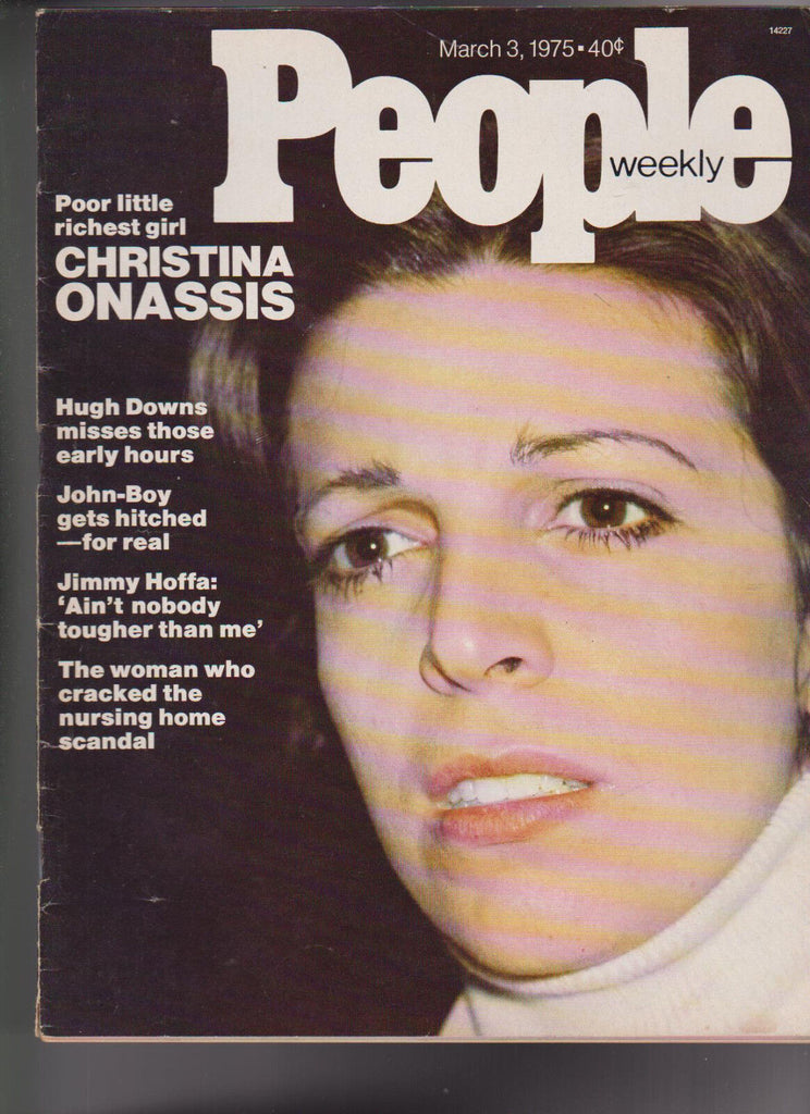 People Magazine Jimmy Hoffa Christina Onassis March 3 1975 Free S/H