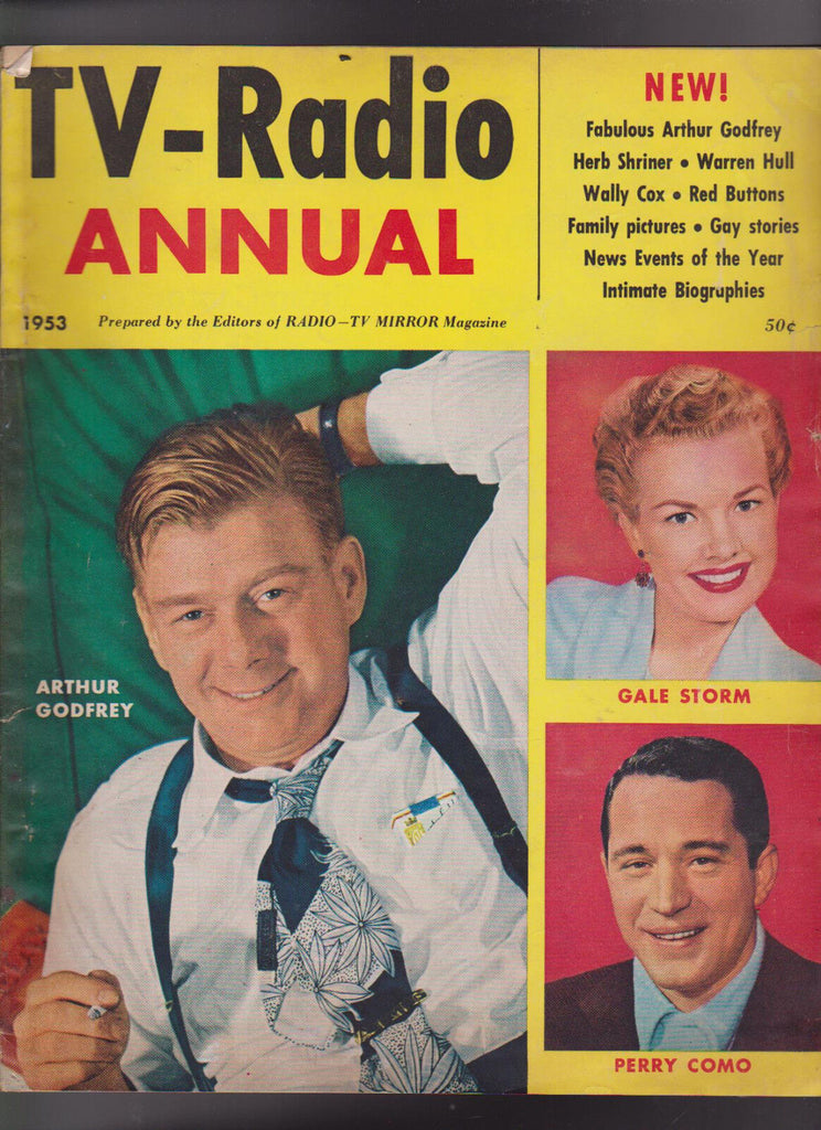 TV Radio Annual 1953 Arthur Godfrey Perry Como Red Buttons Wally Cox