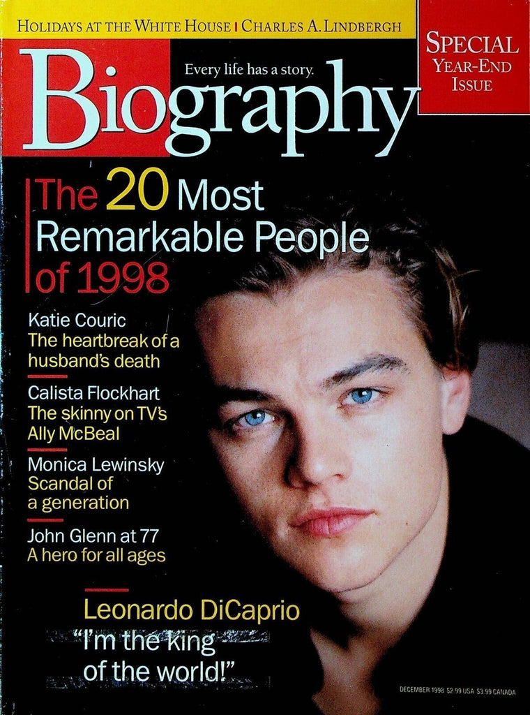 Biography Magazine December 1998 Leonardo DiCaprio Charles Lindbergh