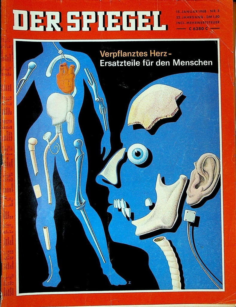 Der Spiegel Magazine January 15 1968 Twiggy James Joyce Vietnam