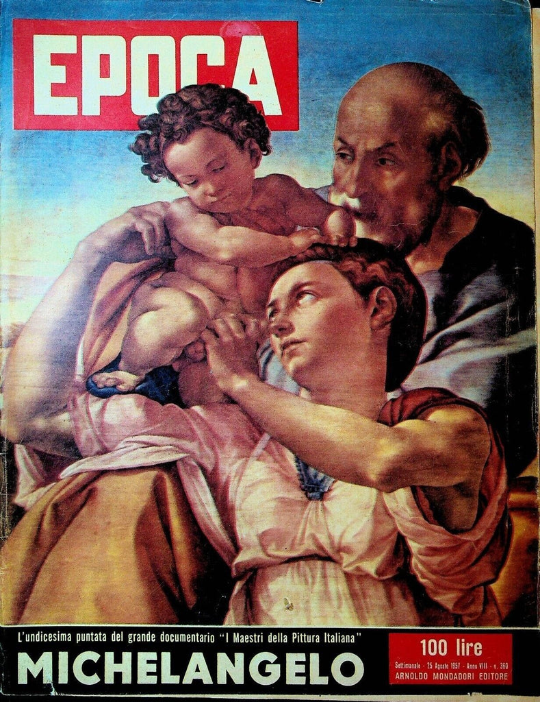 Epoca Magazine August 25 1957 Francesca De Scaffa Pamela Moore Michelangelo