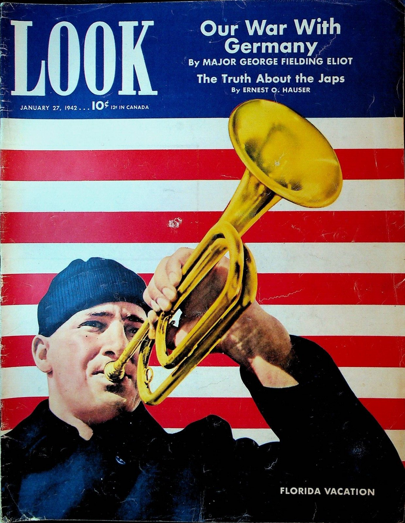 Look Magazine January 27 1942 WWII Anti-Semitism Malin Studio Grantland Rice