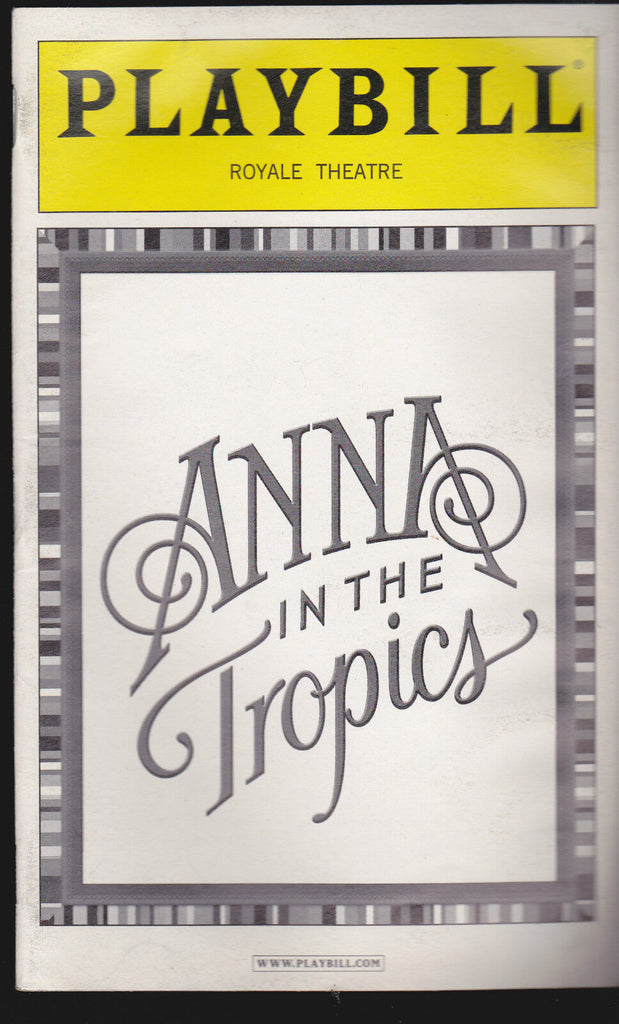 Anna in the Tropics Playbill February 2004 Jimmy Smits Priscilla Lopez