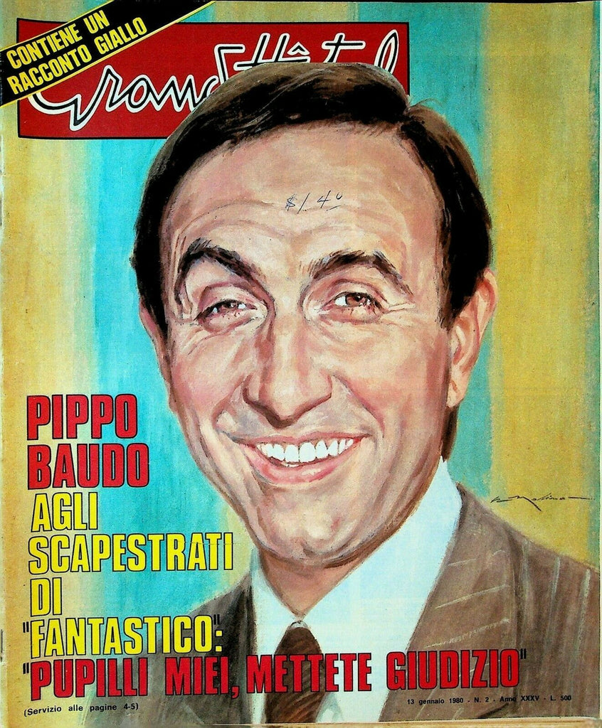 Grand Hotel Magazine January 13 1980 Pippo Baudo Marlon Brando