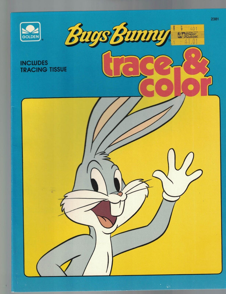 Bugs Bunny Trace & Color Book 1989 Golden 2381