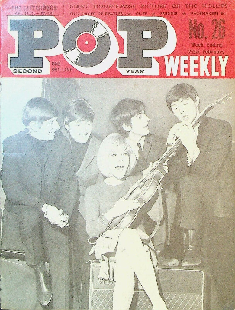 Pop Weekly #26 February 22 1964 The Beatles Elvis Presley Rolling Stones