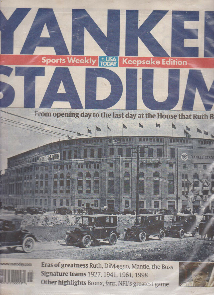 Yankee Stadium Old Spring 2008 USA Today Sports Weekly Keepsake Edition