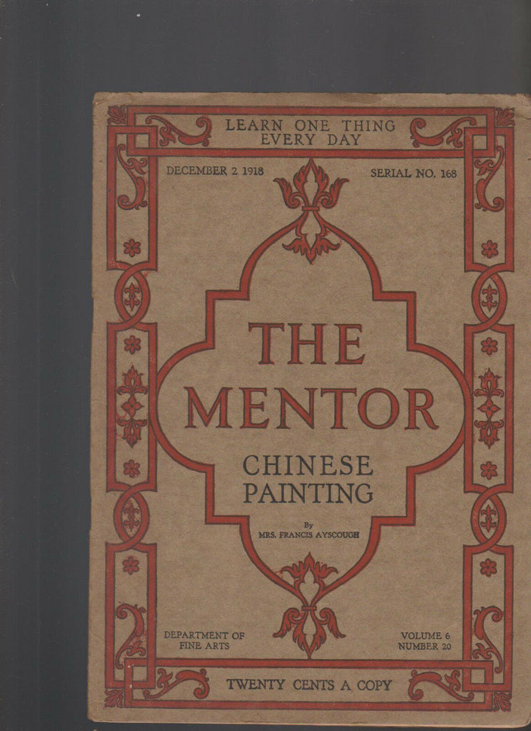 Mentor Magazine December 2 1918 #168 Chinese Painting