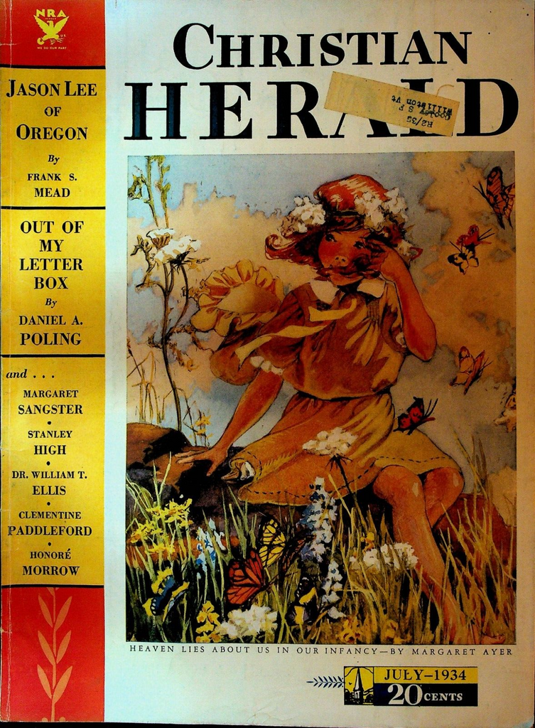 Christian Herald Magazine July 1934 Jason Lee Oregon Margaret Ayer Sangster