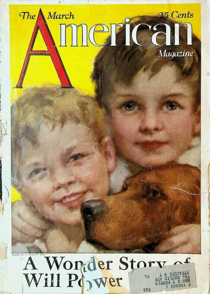 American Magazine March 1921 J Knowles Hare Helen Hayes Octavus Roy Cohen