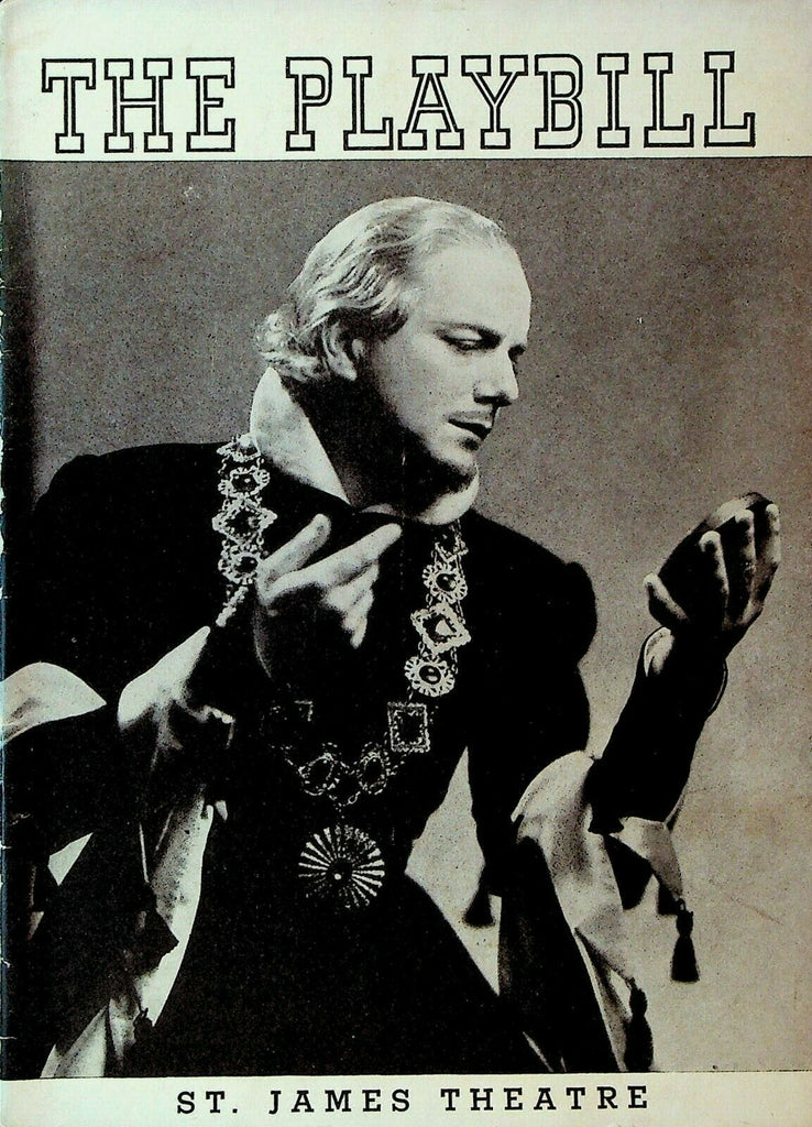 King Richard II Playbill Maurice Evans October 4 1937 Lionel Hogarth