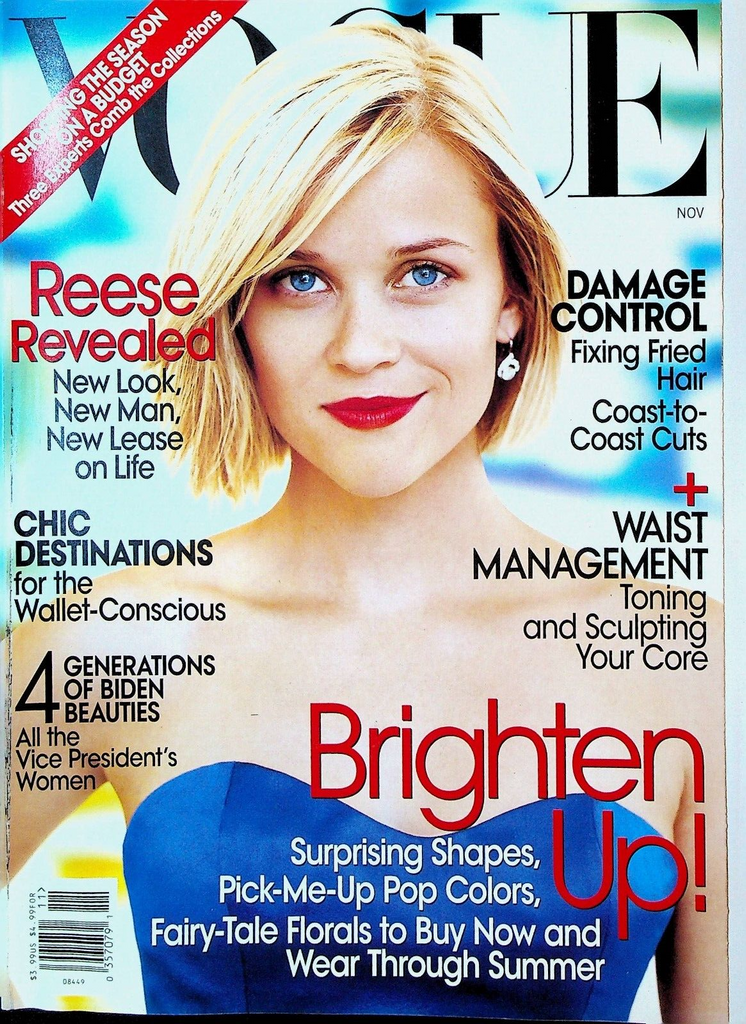 Vogue Magazine November 2013 Nicole Kidman Reese Witherspoon Mia Wasikowska