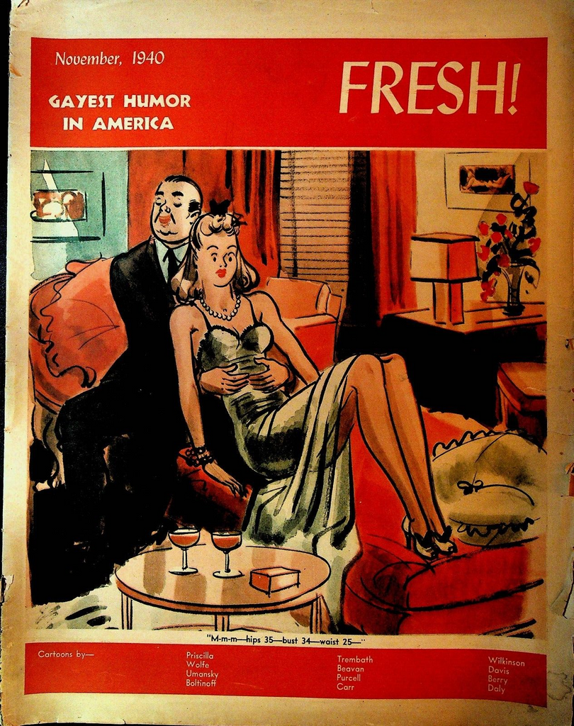 Fresh Magazine November 1940 Gene Carr George Wolfe James Trembath Humor