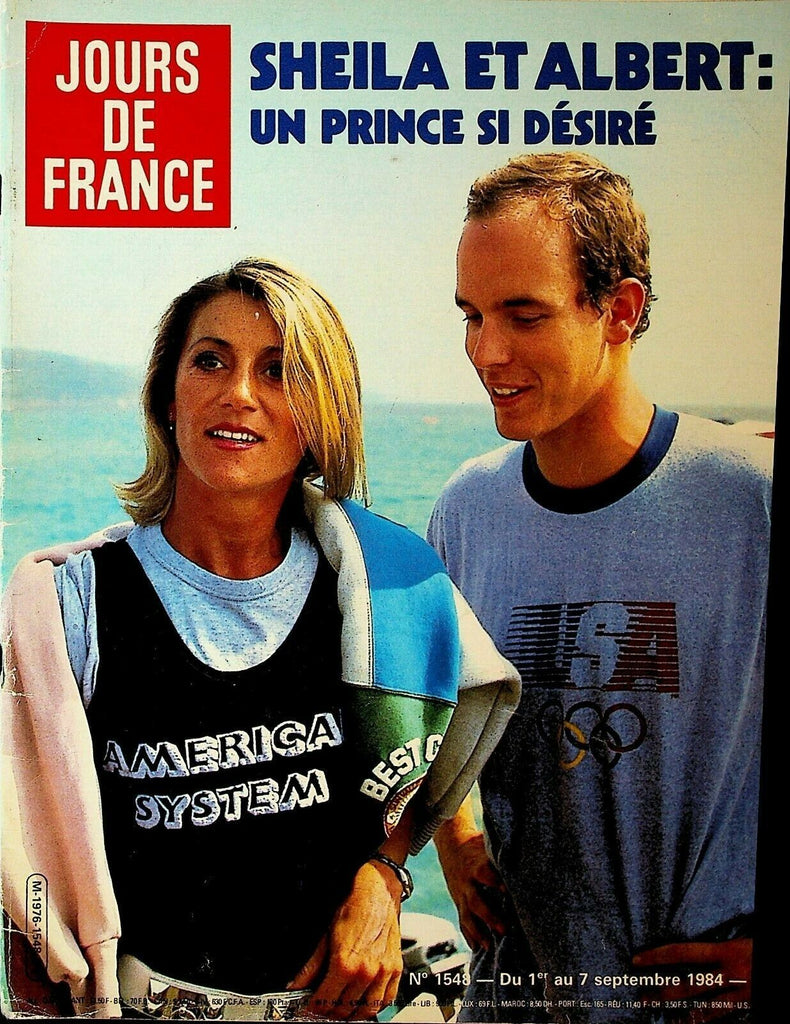 Jours de France Magazine September 1 1984 Ronald Reagan Prince Albert Bjorn Borg