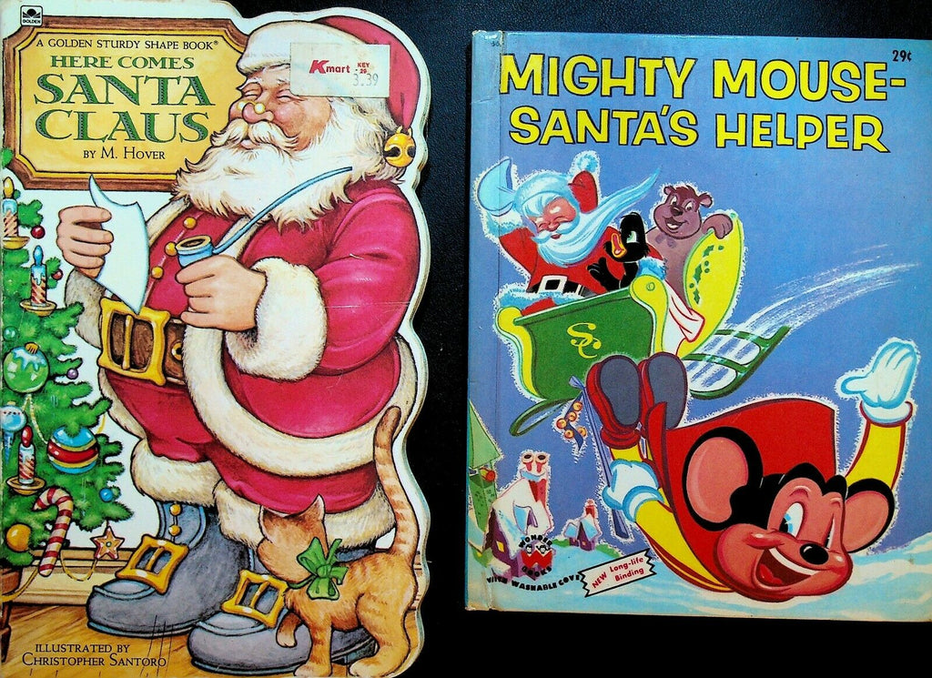Christmas Children's Book Lot of 10 Frosty Rudolf Mighty Mouse