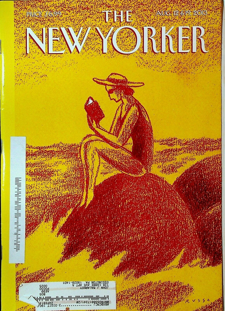 New Yorker Magazine August 12 2013 Women's Pro Softball Anthony Russo