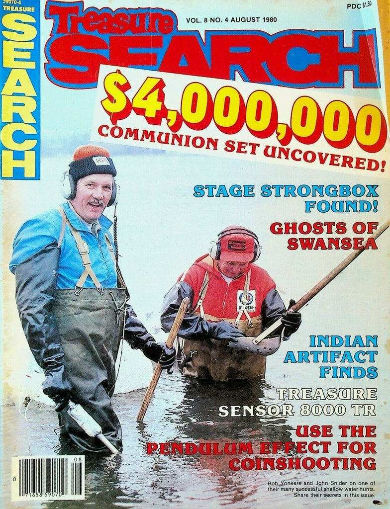 Treasure Search Magazine August 1980 Stage Strongbox Swansea