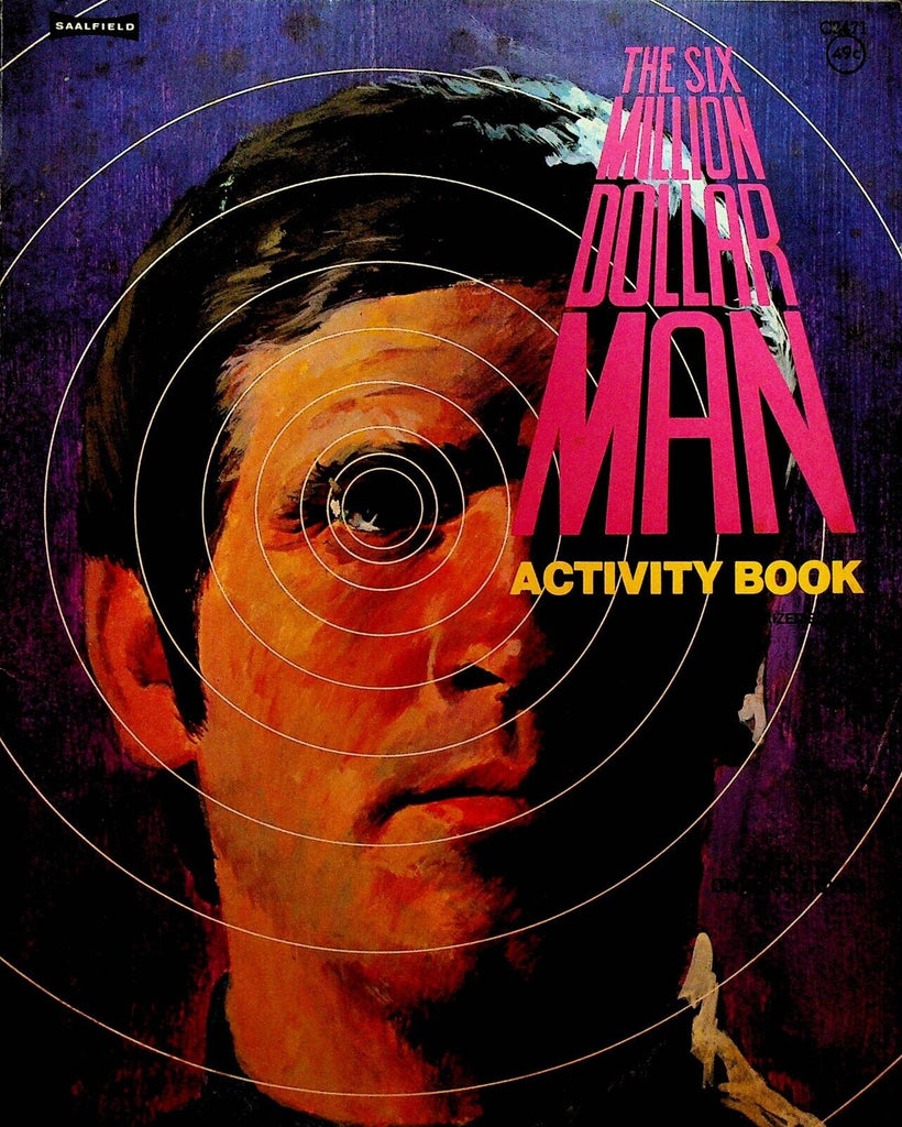 Six Million Dollar Man Activity Book Saalfield 1975