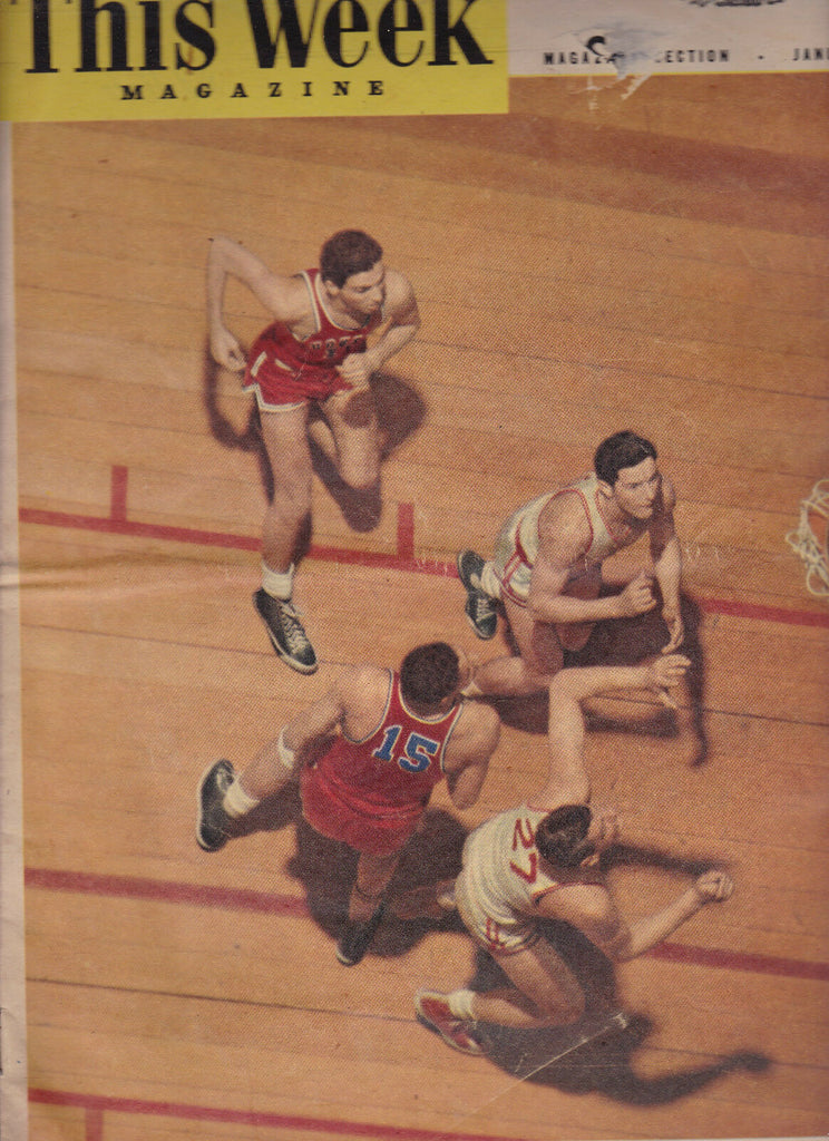 This Week Magazine Bob Zawoluk Basketball  January 7 1951