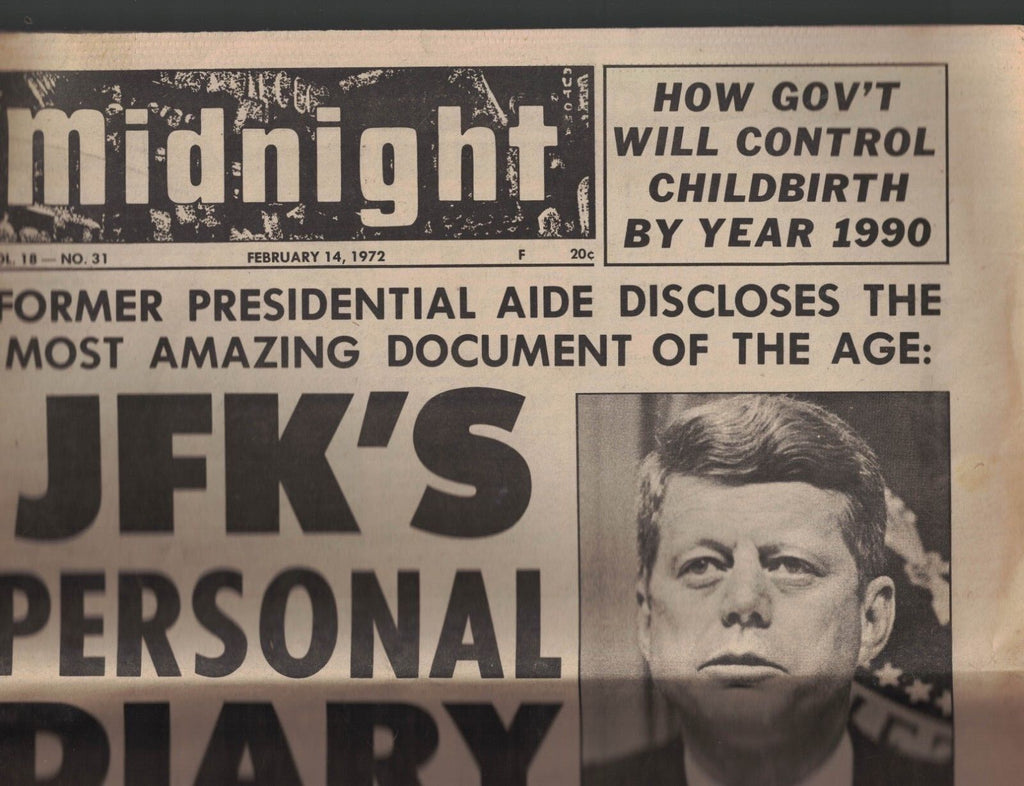 Midnight February 14 1972 John F Kennedy Jean Seberg Jersey Joe Wolcott