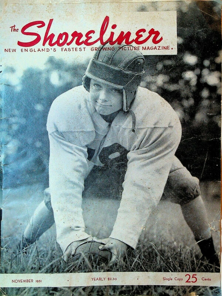 Shoreliner Magazine November 1951 Garrison Hill Greenhouses Football Cover
