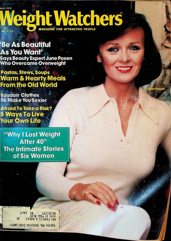 Weight Watchers Magazine March 1978 June Posen