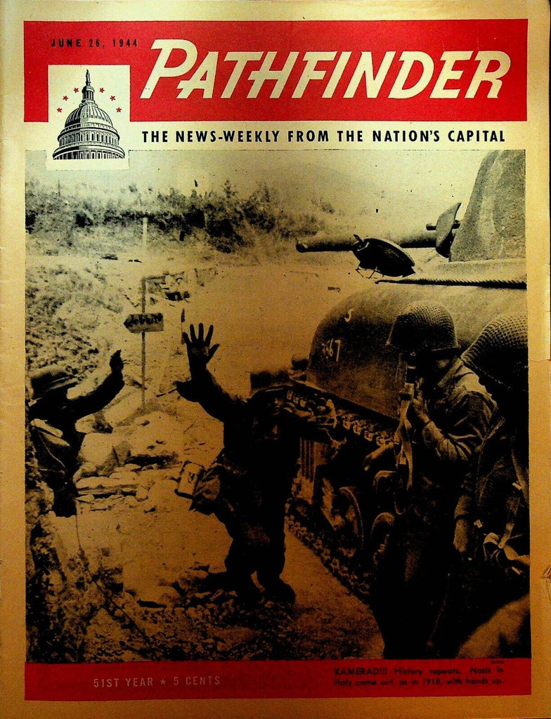 Pathfinder Magazine June 26 1944 WWII Jane Delano Barney Oldfield