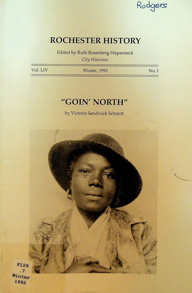 Rochester History Magazine Winter 1992 Alice Branson Mathis Goin North