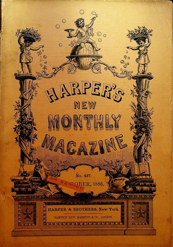 Harper's Magazine October 1886 EP Roe Margaret Deland US Naval Academy