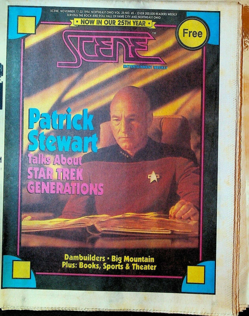 Cleveland Scene Magazine November 17 1994 Patrick Stewart Star Trek Generations