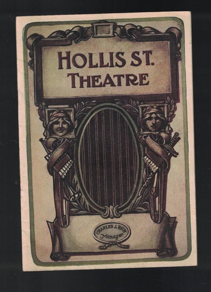 Mis Nelly of N'Orleans October 20 1919 Program Hollis Street Theatre Mrs Fiske