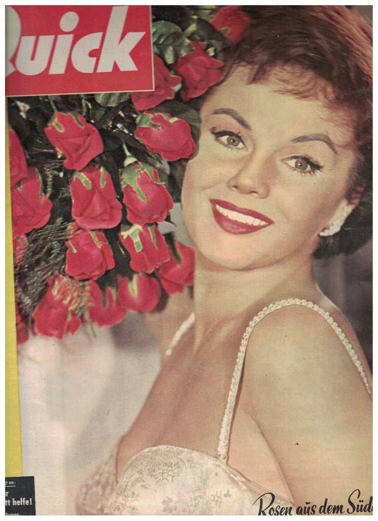 Quick Magazine January 11 1958 Vera Molnar Eva Bartok Klaus Stephan