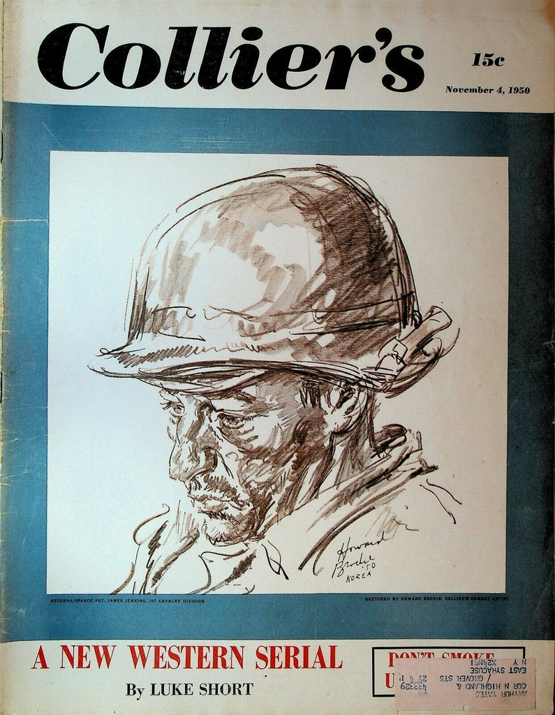 Collier's Magazine November 4 1950 Johnny Karras Howard Brodie Luke Short