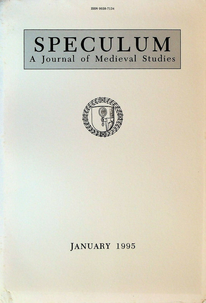 Speculum Journal of Medieval Studies January 1995 Franciscan Theology