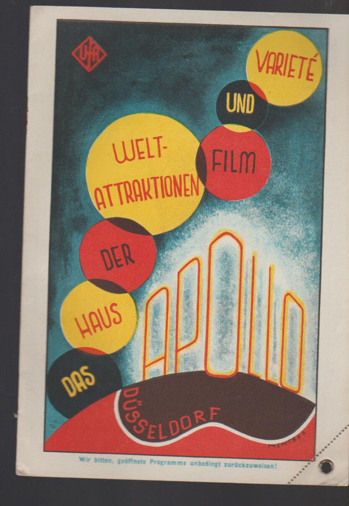 Das Haus der Welt Attraktionene Film Und Variete Program October 15 1935
