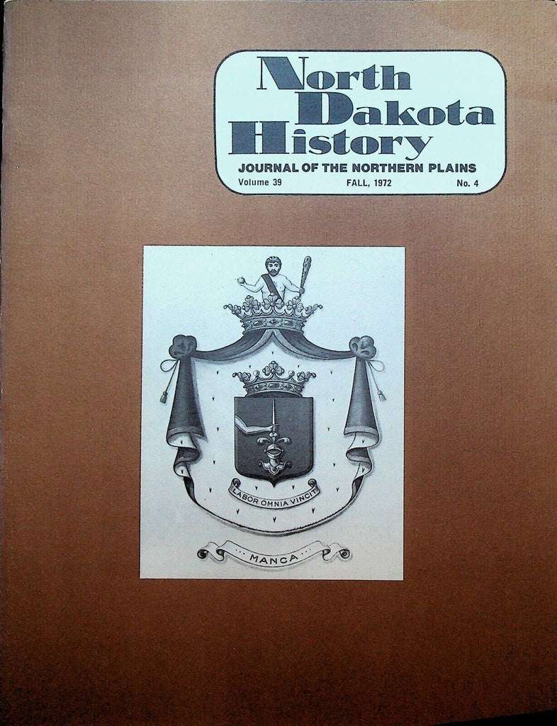 North Dakota History Magazine Fall 1972 Theodore Schroeder Lewis Saum