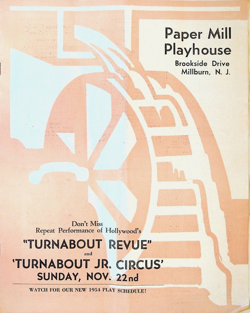 Call Me Madam Program November 16 1953 Paper Mill Playhouse Millburn NJ