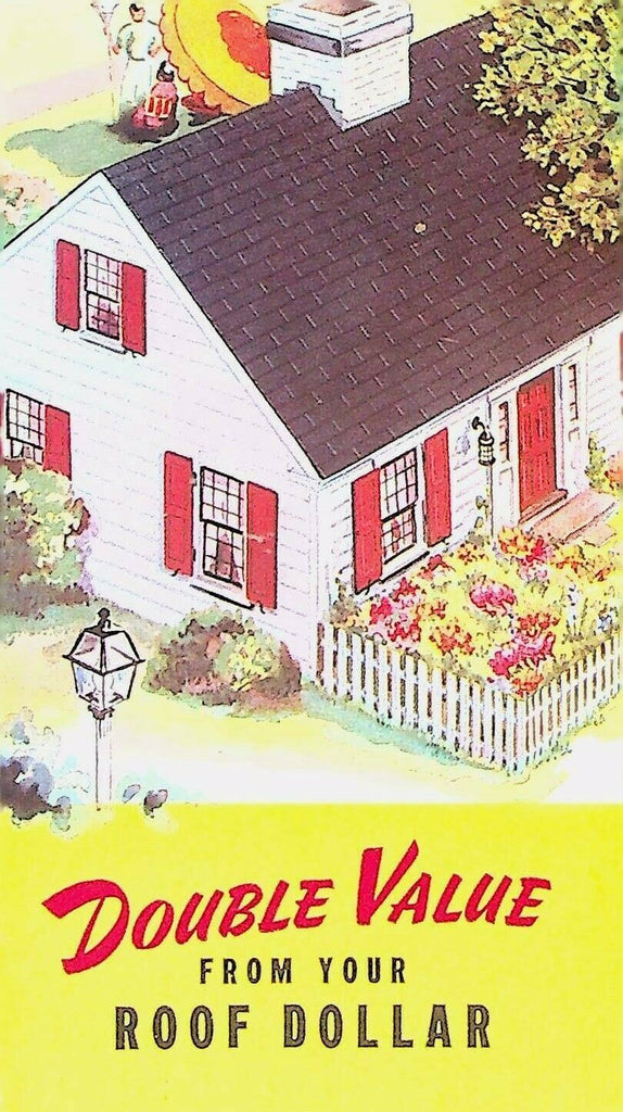 Bird & Son Roof Brochure East Walpole Ma Master-Bilt Shingles 1950s