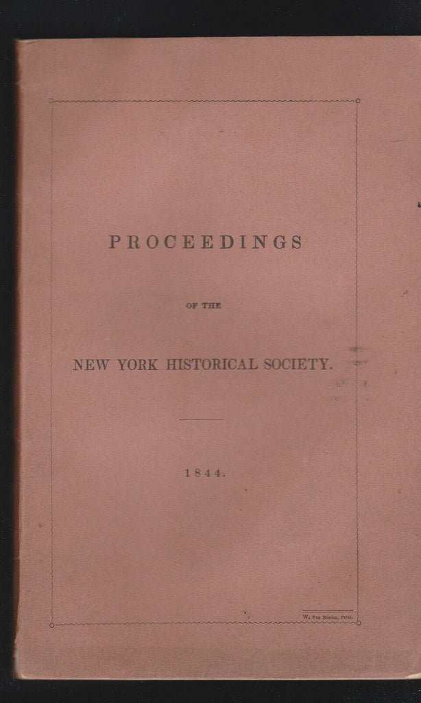 Proceedings of the New York Historical Society SC 1844