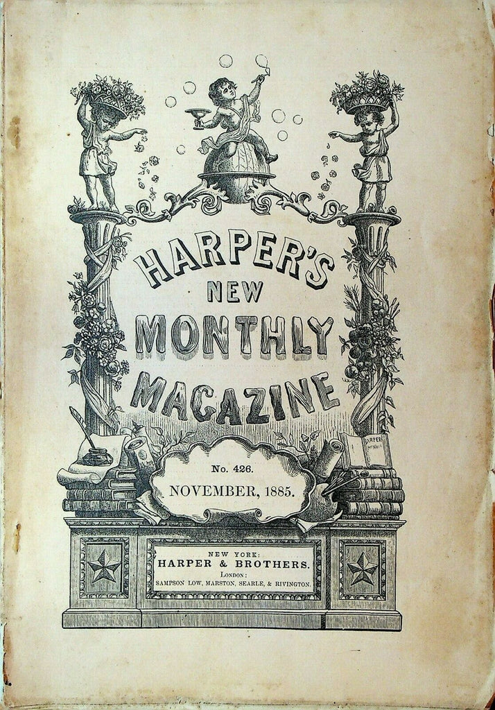 Harper's Monthly November 1885 New York Stock Exchange Oliver Goldsmith